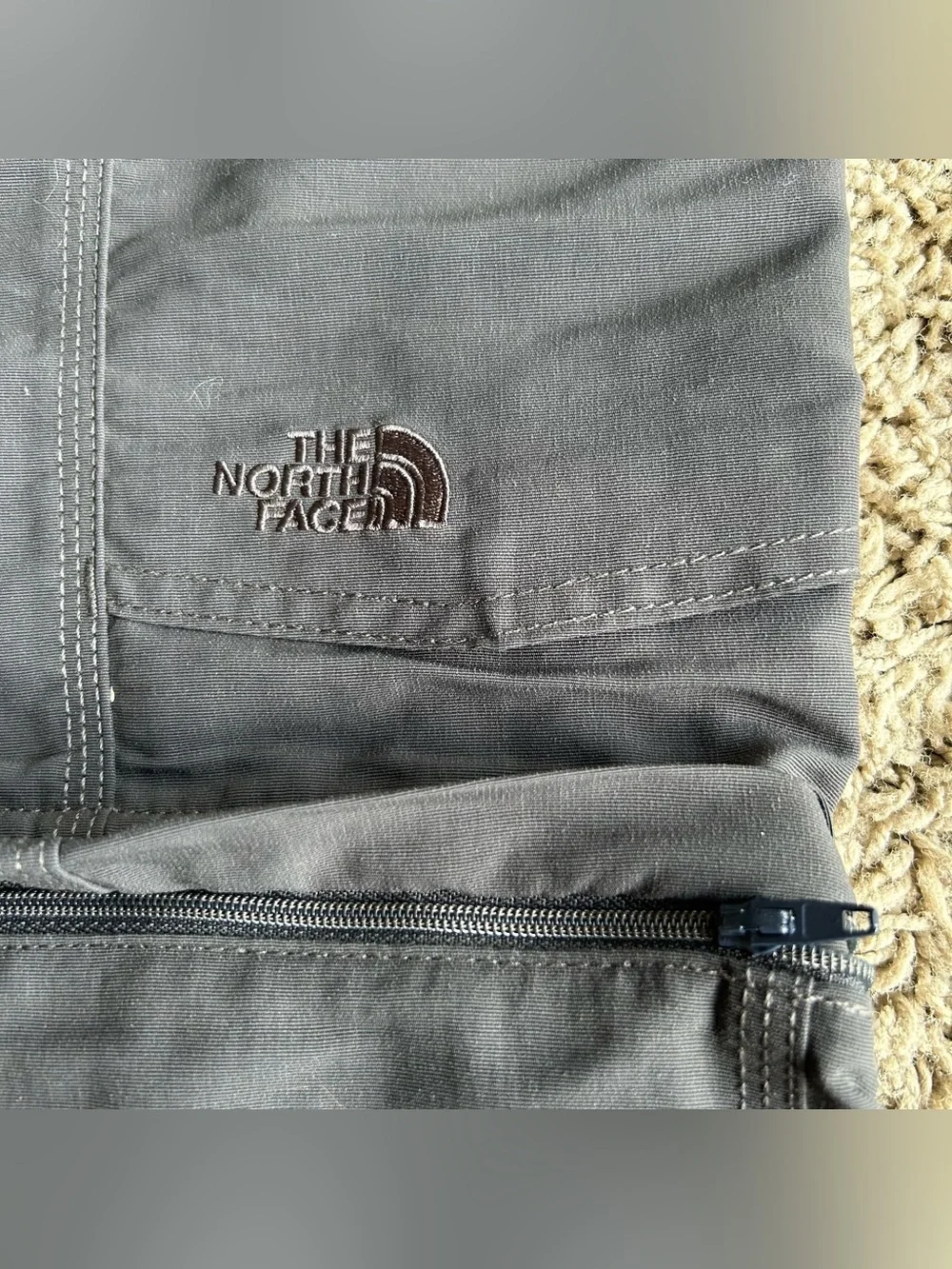 The North Face Pants Mens Large 36x30 Black Convertible Belted Cargo Outdoors